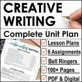 Creative Writing Unit for High School w/ Lesson Plans, Assignments, & Activities