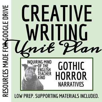 Preview of Creative Writing Unit Plan for Gothic Fiction and Horror (Google Drive)