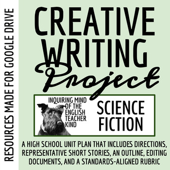 Preview of Creative Writing Unit Plan for Science Fiction Narratives (Google Drive)