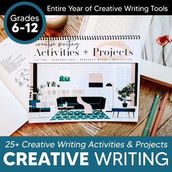 Preview of Creative Writing Unit Prompts Activities & Projects for Middle + High School