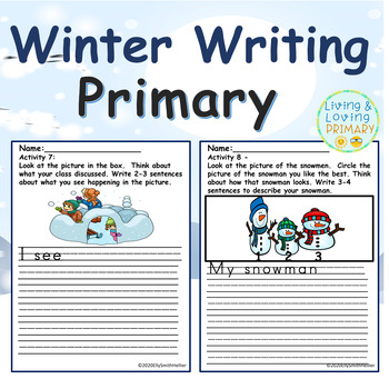 Preview of Winter Writing - Primary