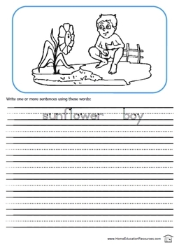 kindergarten creative writing worksheets