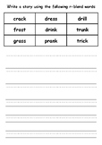 Creative Writing on Primary Lines with R-Blend Word Bank (