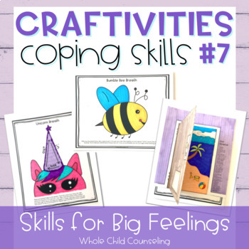 Preview of Creative and Fun Breathing Techniques Coping Skill Craft Projects Set 7