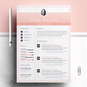 Preview of Creative and Modern Resume / CV Template | General Manager