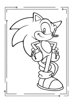 Sonic Coloring Pages · Creative Fabrica