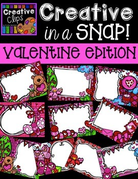 Preview of Creative in a SNAP: VALENTINE Clipart Edition {Creative Clips Clipart}