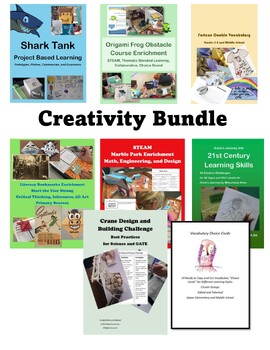 Preview of Creativity Bundle for GATE Gifted and Talented and ALL