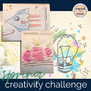 Preview of Creativity Challenge for Spring- Drawing Challenge