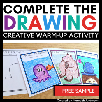 Preview of Creativity Drawing Activity ✏️ Bell Ringer ✏️ FREE