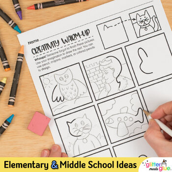 Creativity Warm-up Free Drawing Exercise Worksheets For Blended Learning