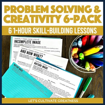 Preview of Creativity Problem Solving Activities - Student Council Leadership Worksheets 