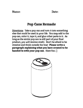 Preview of Creativity with Pop Cans