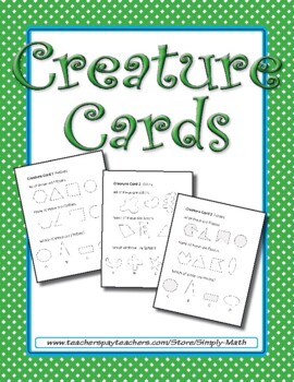 Preview of Creature Cards ★ FREEBIE ★