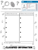 Creature Investigation- Opinion Writing and Research Handout