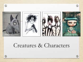 Preview of Creatures & Characters 'Sketchbook Title Page' Task - 11-14