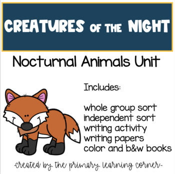Creatures Of The Night Teaching Resources | TPT