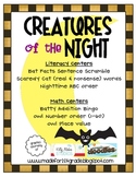 Creatures of the Night {Math & Literacy Centers}