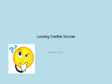 Credibility Lesson - Powerpoint on Locating Credible Sources