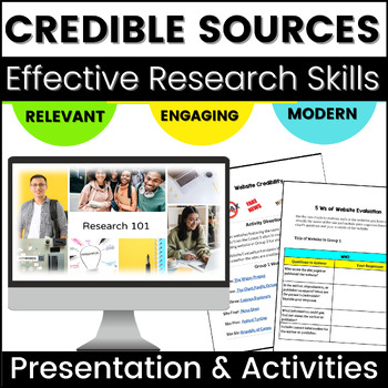 Preview of Credible Sources Analysis Activities - Media Literacy Unit - Conducting Research