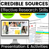 Credible Sources Analysis Activities - Media Literacy Unit