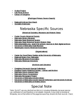 list of reliable sources