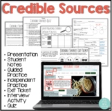 Credible Sources / Reliable Sources Lesson Activities, Assessment
