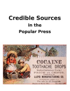 Preview of Media Literacy:  Credible Sources in the Media
