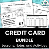 Credit Card Lessons and Activities Financial Literacy Unit Bundle