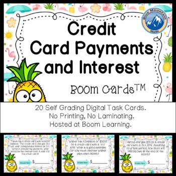 Preview of Credit Cards Boom Cards--Digital Task Cards