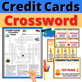 Credit Cards Crossword Activities Independent Lesson Stude