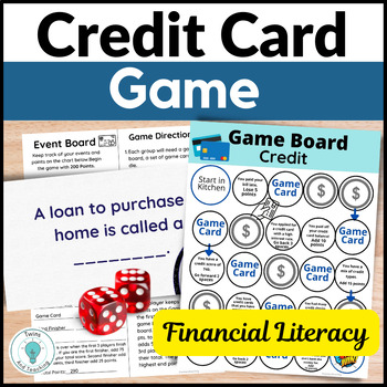 Preview of Financial Literacy Game - Credit Cards Activity Life Skills -FCS