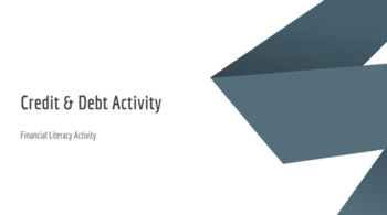 Preview of Credit & Debt Presentation/Activity (CTE/Financial Literacy)