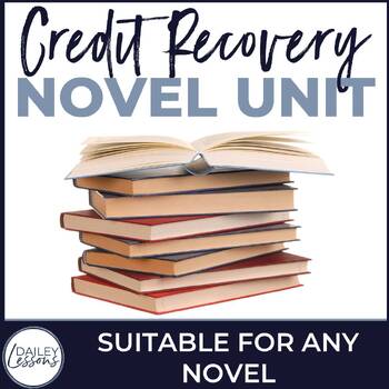 Preview of Credit Recovery High School ELA Novel Unit – Works With Any Novel
