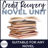Credit Recovery High School ELA Novel Unit – Works With Any Novel