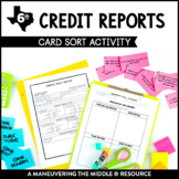 Credit Reports Activity | Personal Finance Activity | 6th 