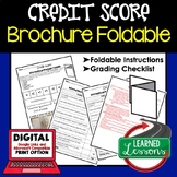 Credit Score Activity Foldable, Economics Curriculum, Pers