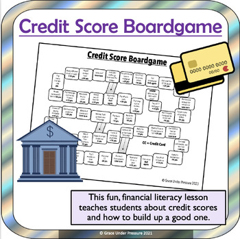 Preview of Credit Score Board Game: Credit cards, loans, mortgages, and more