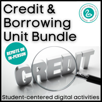 Preview of Credit and Borrowing Unit BUNDLE | Debt, Credit Cards, Credit Scores | Fin Lit