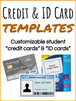 Preview of Credit and ID Card Templates