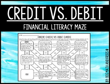 Preview of Credit vs. Debit Maze Activity (6.14B)