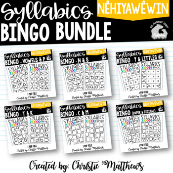 Preview of Cree Syllabics Bingo Bundle