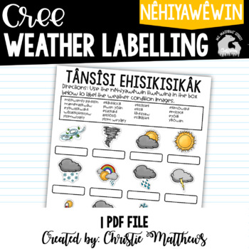 Preview of Cree Weather Terms Labelling