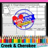 Creek and Cherokee Activity : Doodle Style Writing Organiz