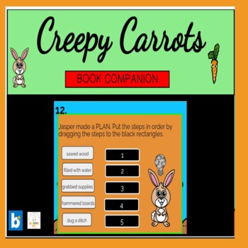 Preview of Creepy Carrots Book Companion BOOM CARDS