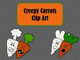 Creepy Carrots Clip Art Blackline and Color
