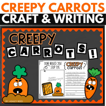 Preview of Creepy Carrots Craft, Writing Activity, and Bulletin Board Display