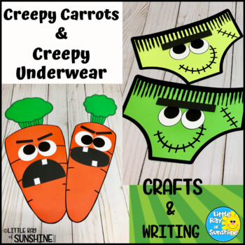 Preview of Creepy Carrots & Creepy Pair of Underwear Crafts BUNDLE