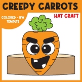 Creepy Carrots Hat Craft | Halloween Headband/Crown Colori