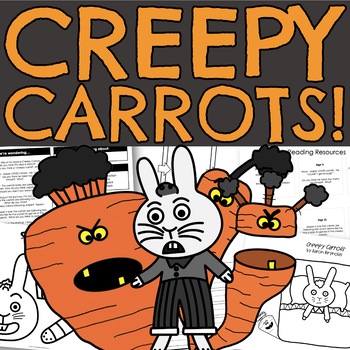 Preview of Creepy Carrots Craft Read Aloud and Activities | Halloween Craft